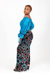 Tata multicolored off shoulder Sequin long fitted dress